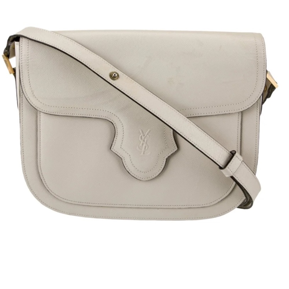 Yves Saint Laurent Cream Crossbody Bag Vintage